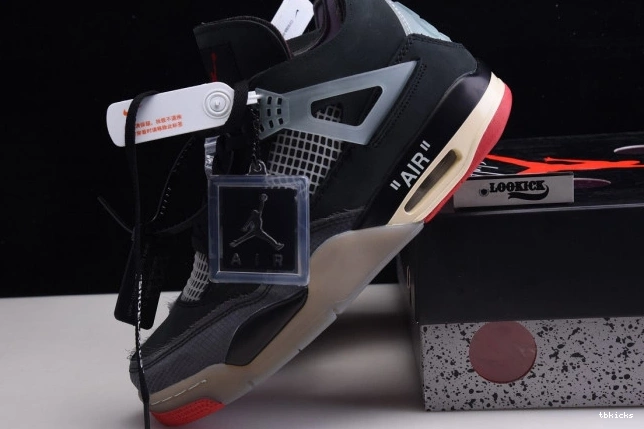 Rep TBK Off Retro 4 CV9388-001 Air Bred White Jordan x 0711